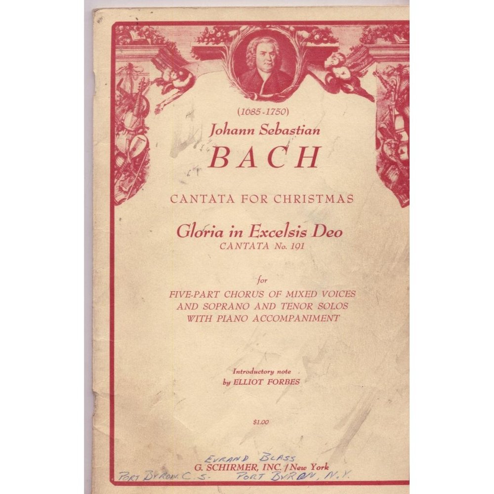 VINTAGE BACH'S CANTATA FOR CHRISTMAS Gloria 1964